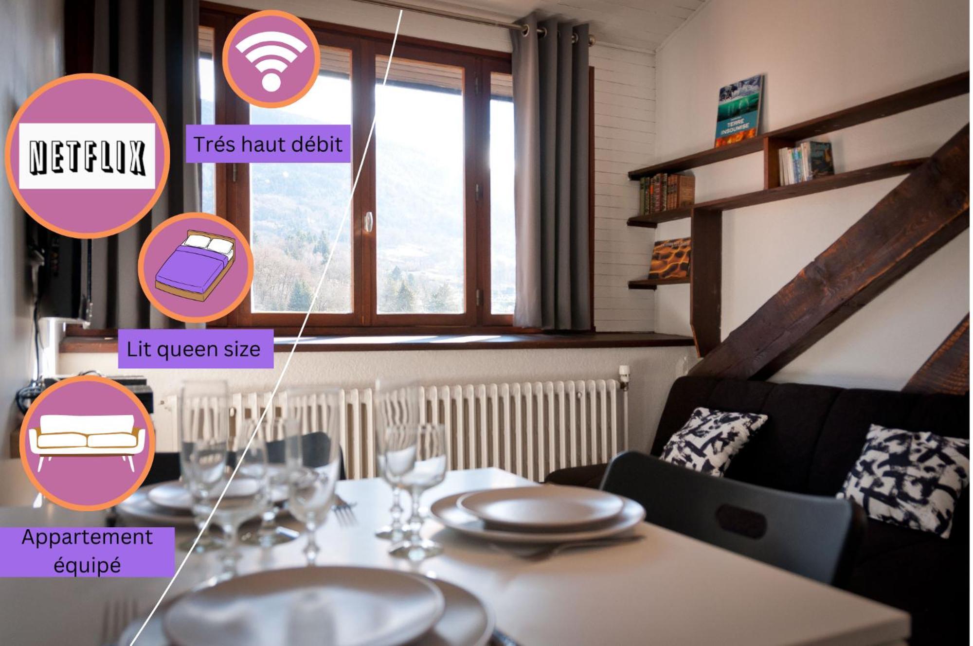 Le T2 Douillet D'Uriage - Residence Le Louvre - Cure Thermale Uriage- Proche Chamrousse - Jusqu'A 3 Personnes - Region Agreable En Toute Saison Vaulnaveys-le-Haut Exteriör bild