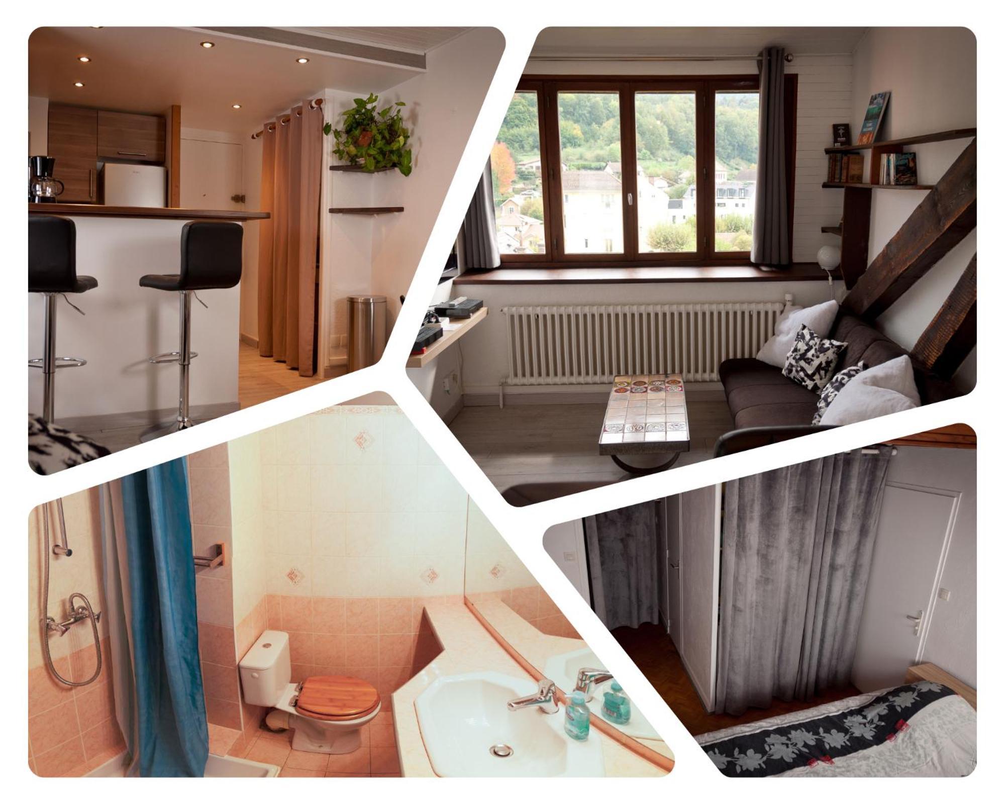 Le T2 Douillet D'Uriage - Residence Le Louvre - Cure Thermale Uriage- Proche Chamrousse - Jusqu'A 3 Personnes - Region Agreable En Toute Saison Vaulnaveys-le-Haut Exteriör bild