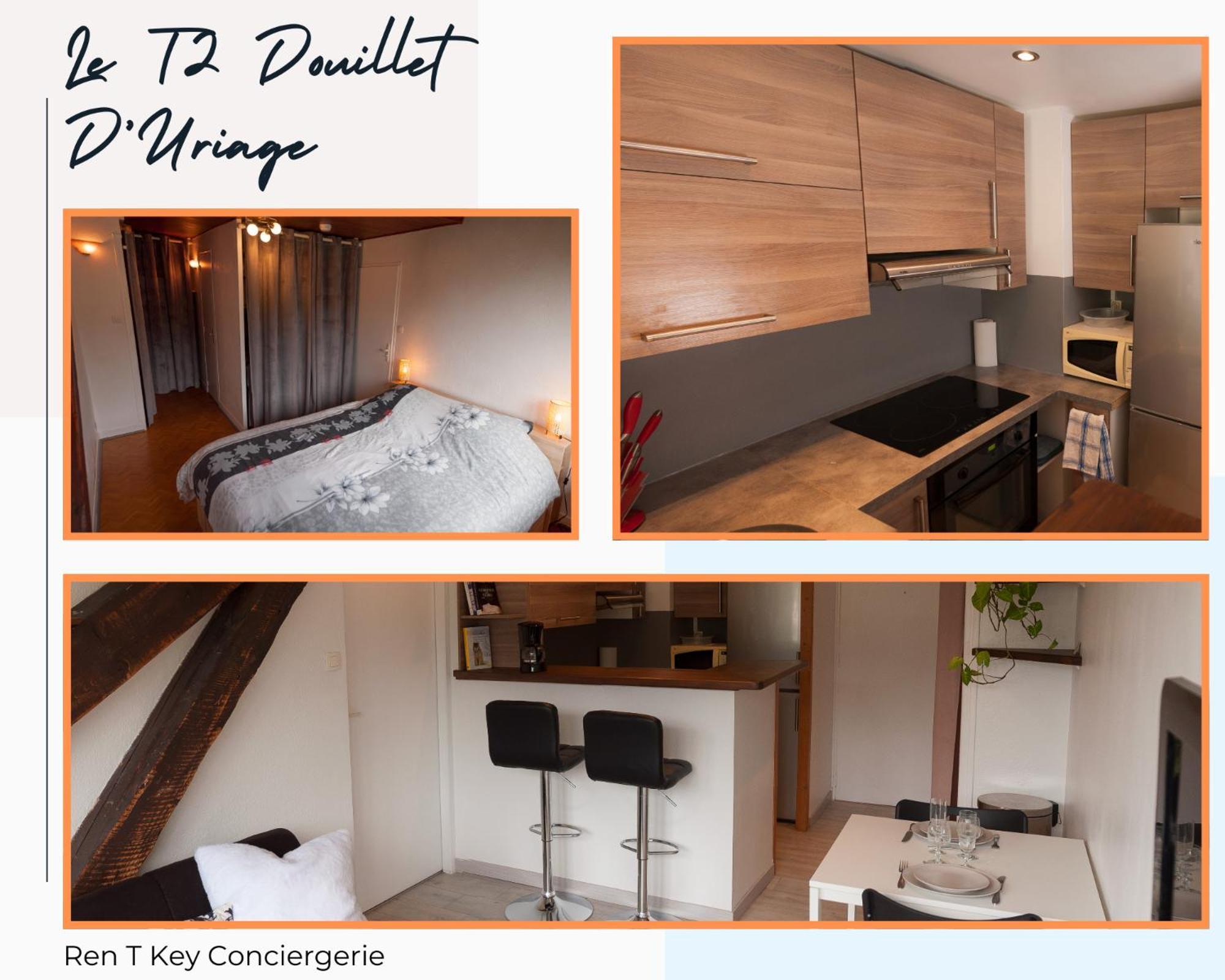 Le T2 Douillet D'Uriage - Residence Le Louvre - Cure Thermale Uriage- Proche Chamrousse - Jusqu'A 3 Personnes - Region Agreable En Toute Saison Vaulnaveys-le-Haut Exteriör bild